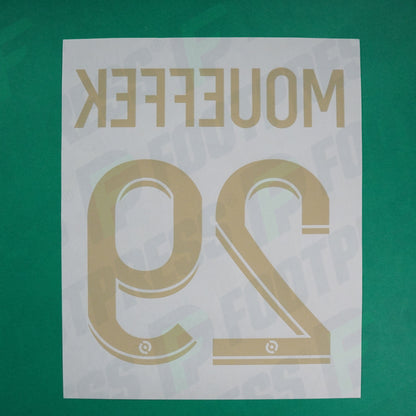 Flocage Officiel - AS Saint-Etienne, Moueffek, 2023/2024, Maillot Anniversaire, Doré