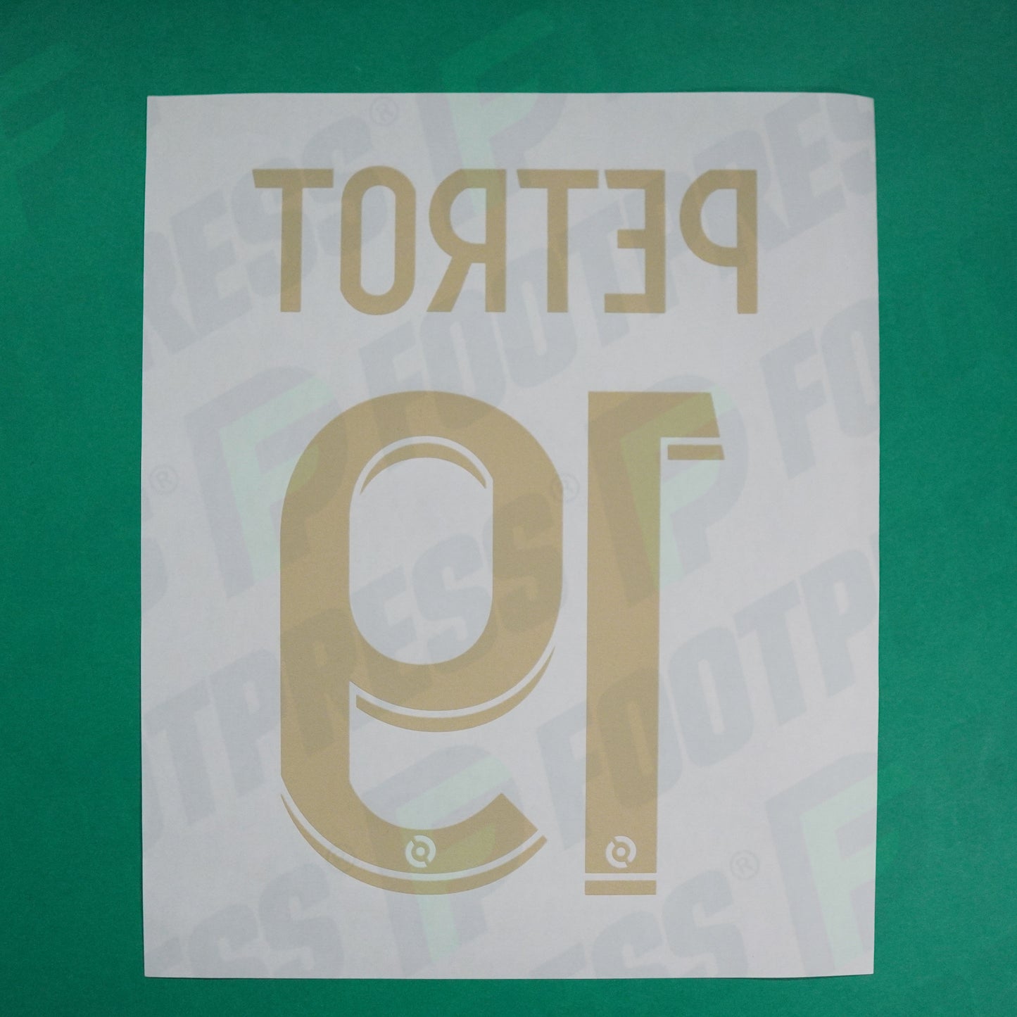 Flocage Officiel - AS Saint-Etienne, Petrot, 2023/2024, Maillot Anniversaire, Doré