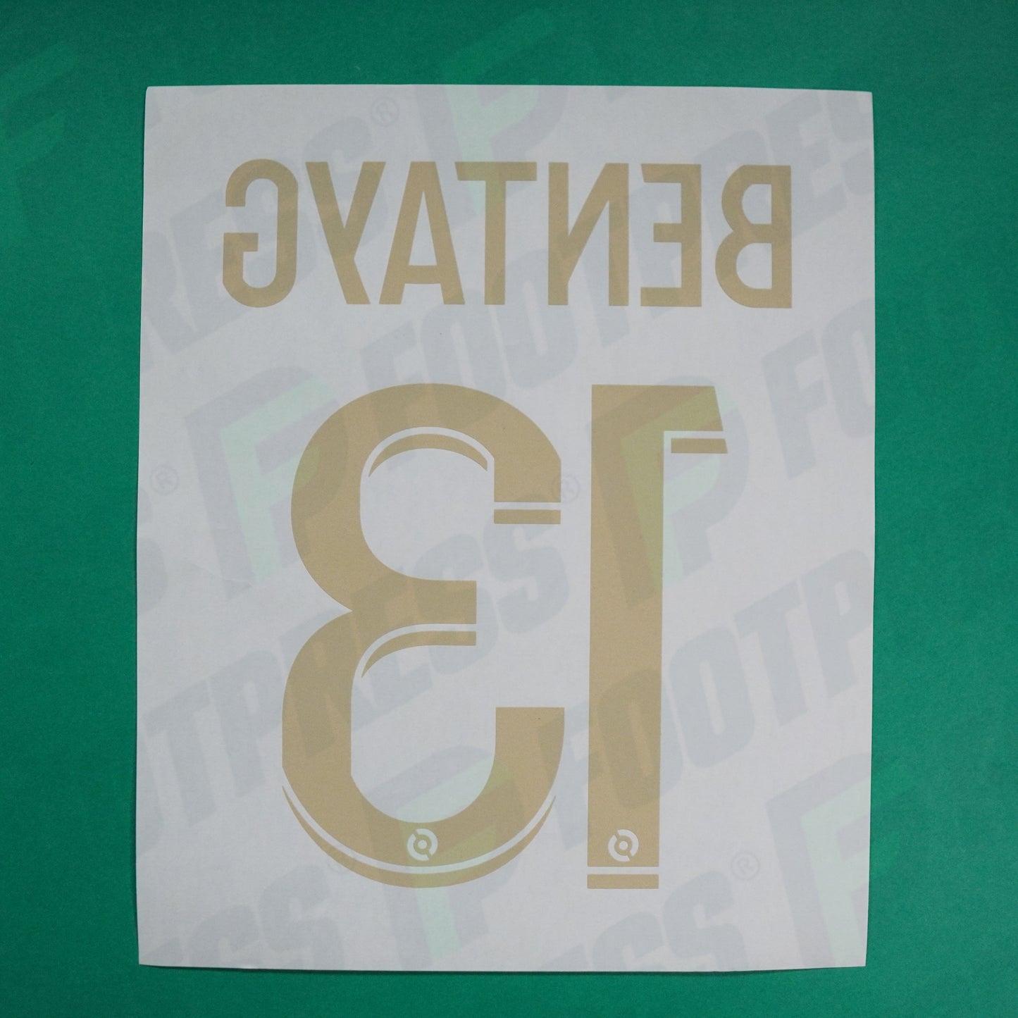 Flocage Officiel - AS Saint-Etienne, Bentayg, 2023/2024, Maillot Anniversaire, Doré