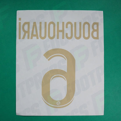 Flocage Officiel - AS Saint-Etienne, Bouchouari, 2023/2024, Maillot Anniversaire, Doré
