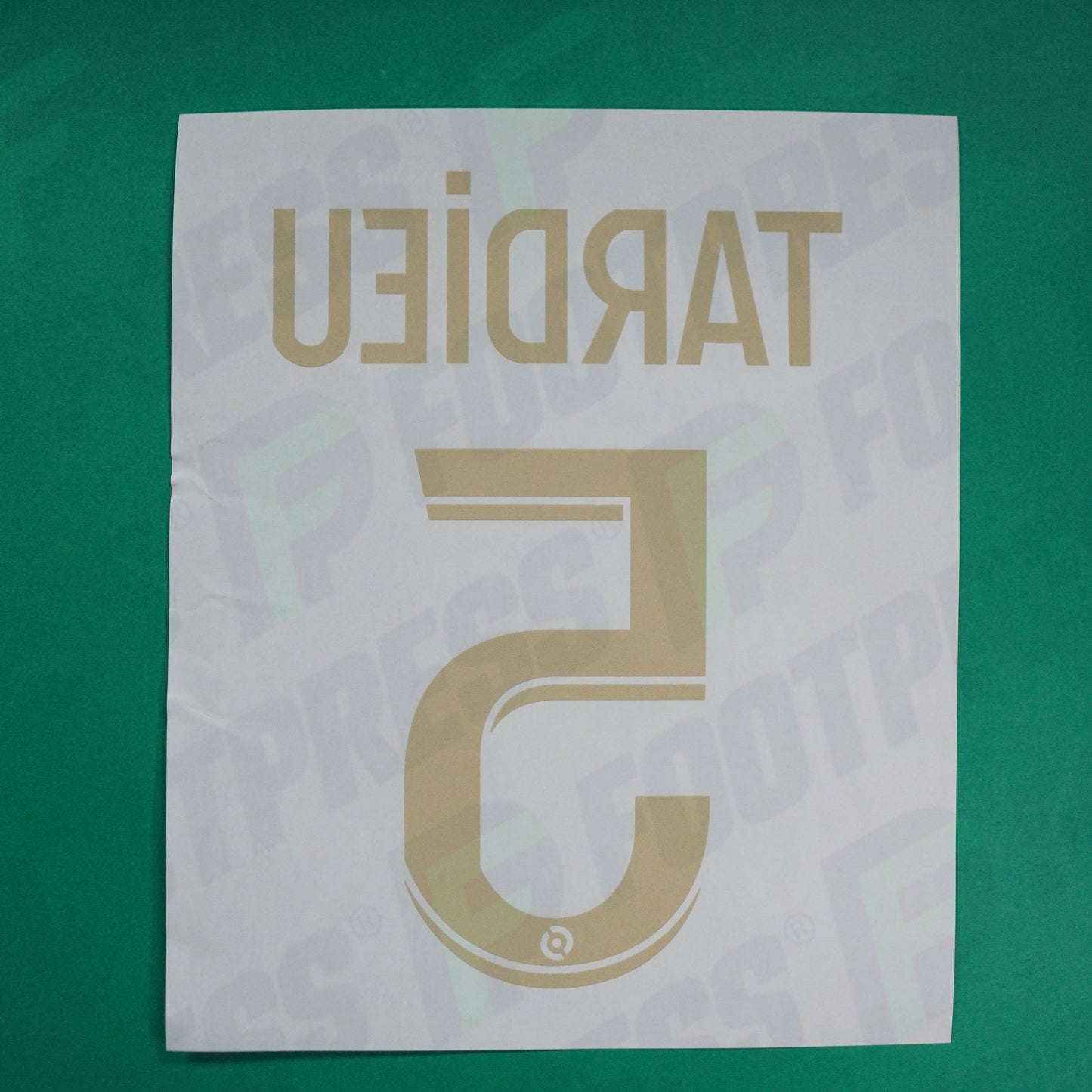 Flocage Officiel - AS Saint-Etienne, Tardieu, 2023/2024, Maillot Anniversaire, Doré