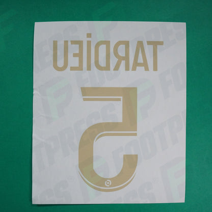 Flocage Officiel - AS Saint-Etienne, Tardieu, 2023/2024, Maillot Anniversaire, Doré