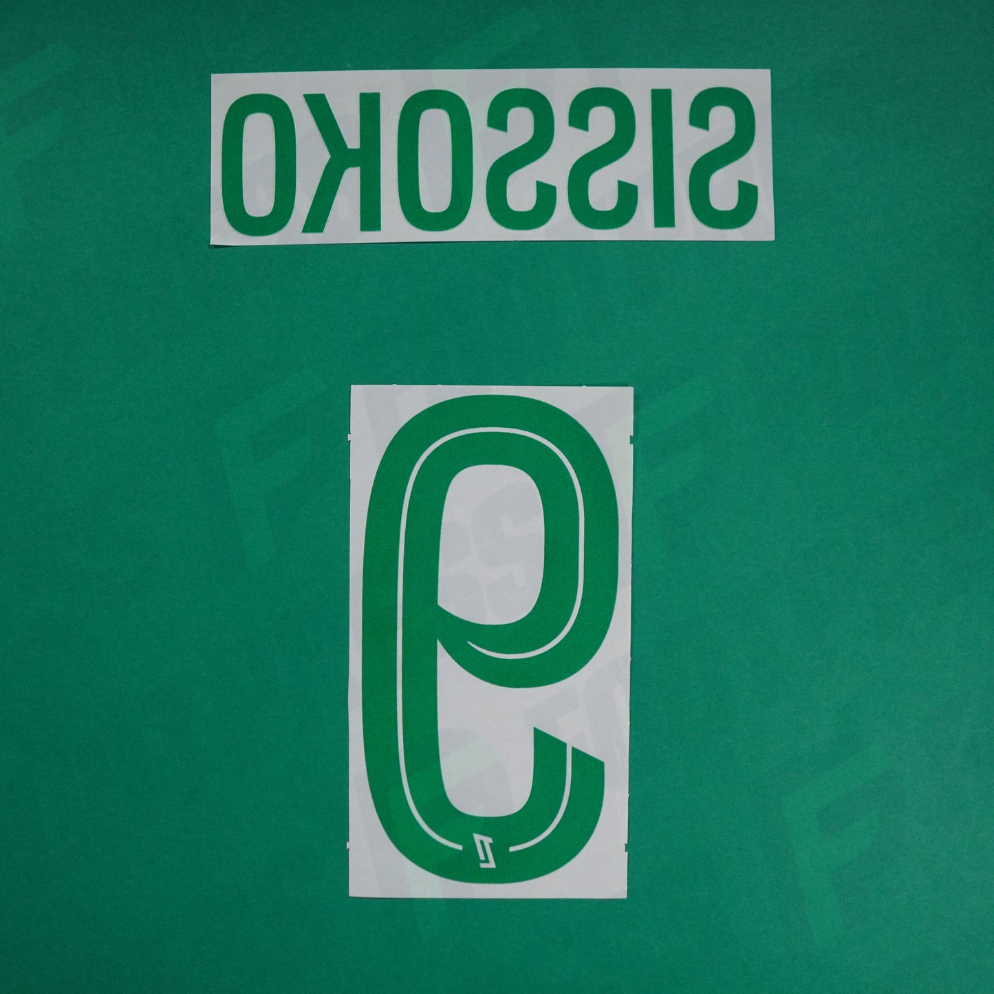 Flocage Officiel - AS Saint-Etienne, Sissoko, 2024/2025, Away, Vert/Blanc