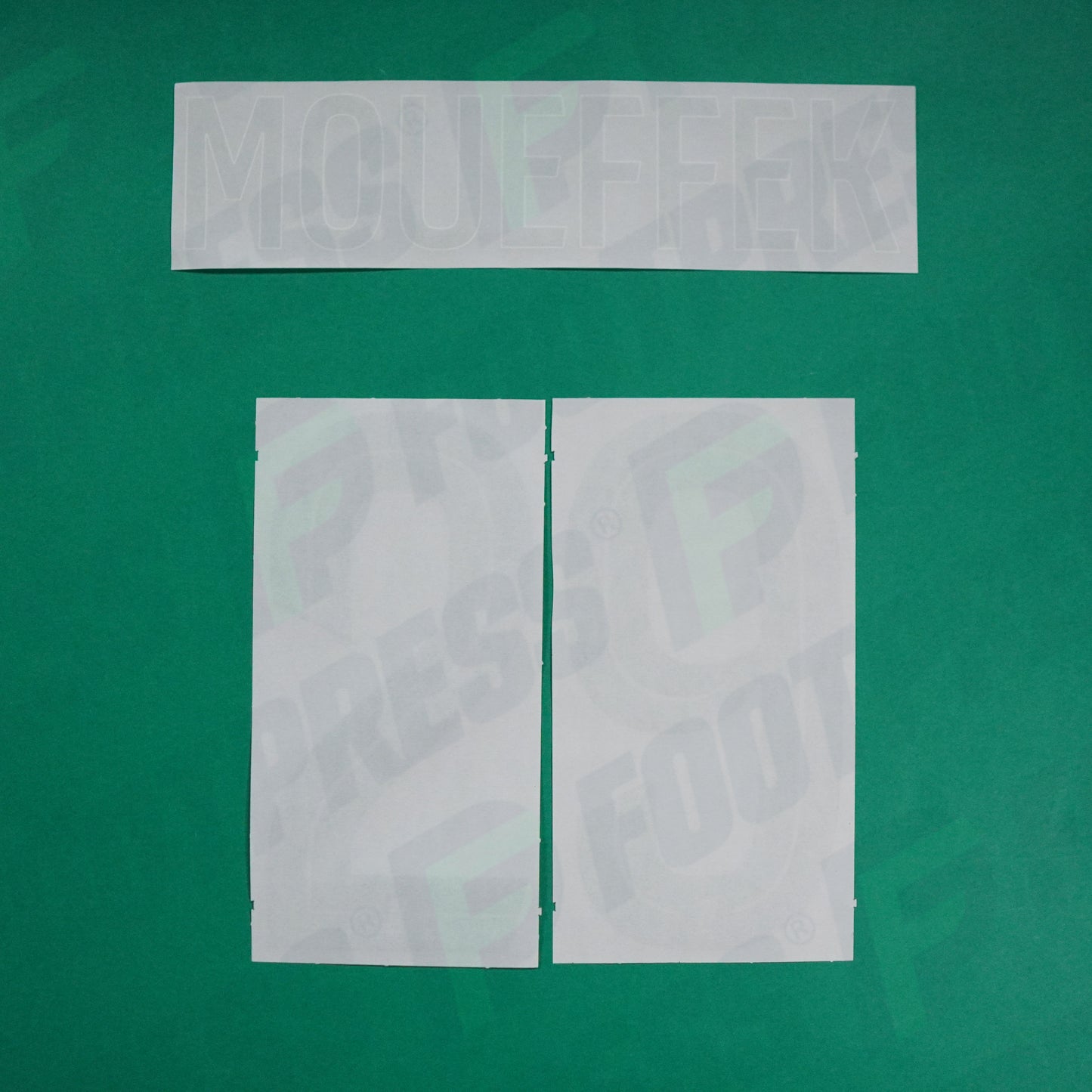 Flocage Officiel - AS Saint-Etienne, Moueffek, 2024/2025, Away, Vert/Blanc