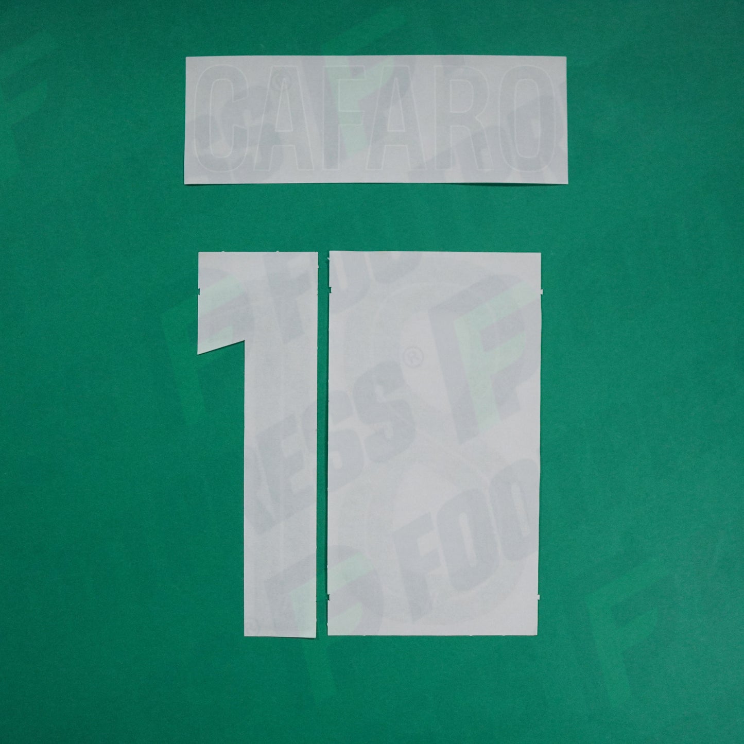 Flocage Officiel - AS Saint-Etienne, Cafaro, 2024/2025, Away, Vert/Blanc