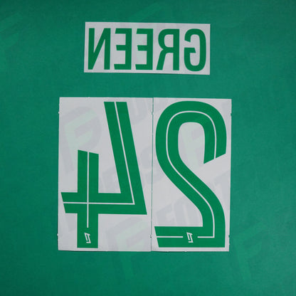 Flocage Officiel - AS Saint-Etienne, Green, 2024/2025, Away, Vert/Blanc