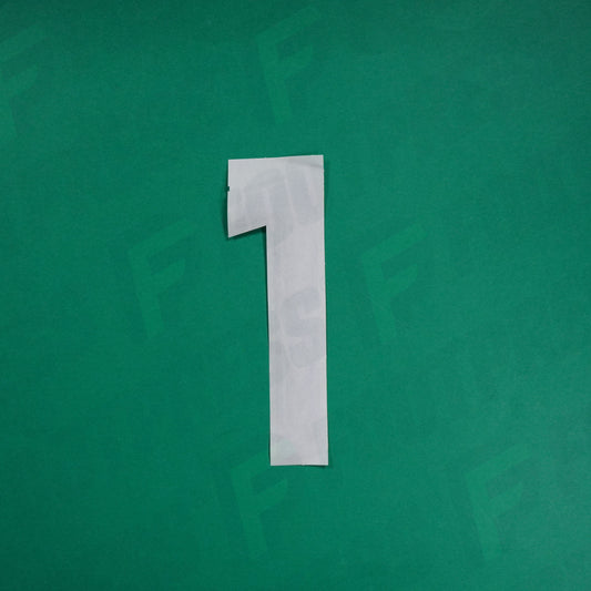 Flocage Officiel - Ligue 2, Chiffre Seul, 1, 2024/2025, GK ASSE, Bleu foncé