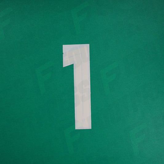 Flocage Officiel - Ligue 1, Chiffre Seul, 1, 2024/2025, GK ASSE, Jaune