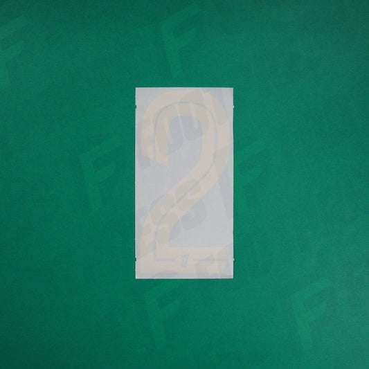 Flocage Officiel - Ligue 1, Chiffre Seul, 2, 2024/2025, GK ASSE, Jaune