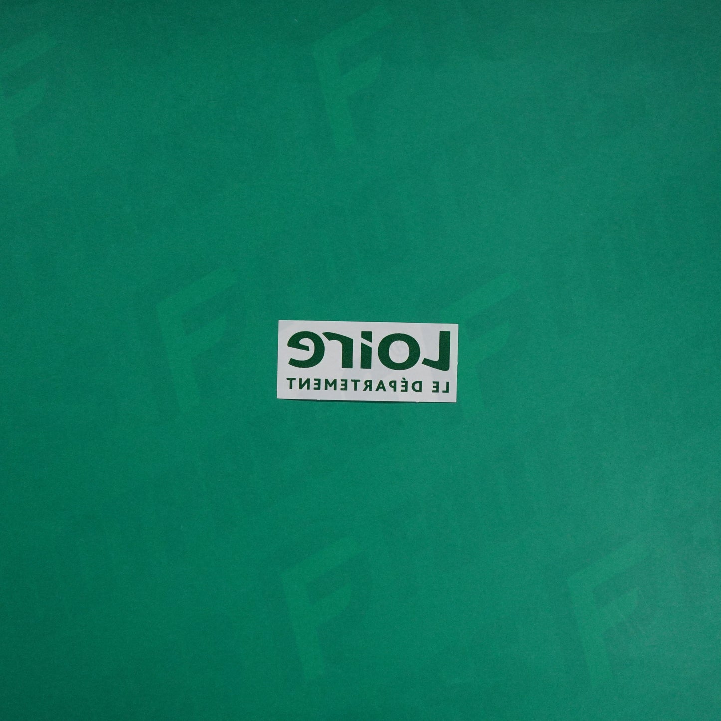 Flocage Officiel - Sponsor, AS Saint-Etienne, Loire Le département, Vert foncé