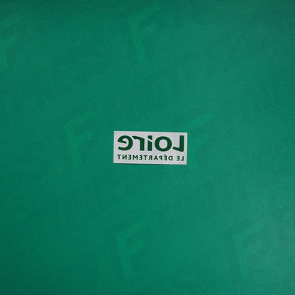 Flocage Officiel - Sponsor, AS Saint-Etienne, Loire Le département, Vert foncé