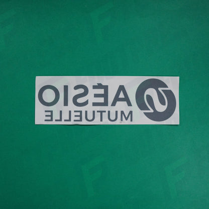 Flocage Officiel - Sponsor, AS Saint-Etienne, Aesio Mutuelle, Blanc