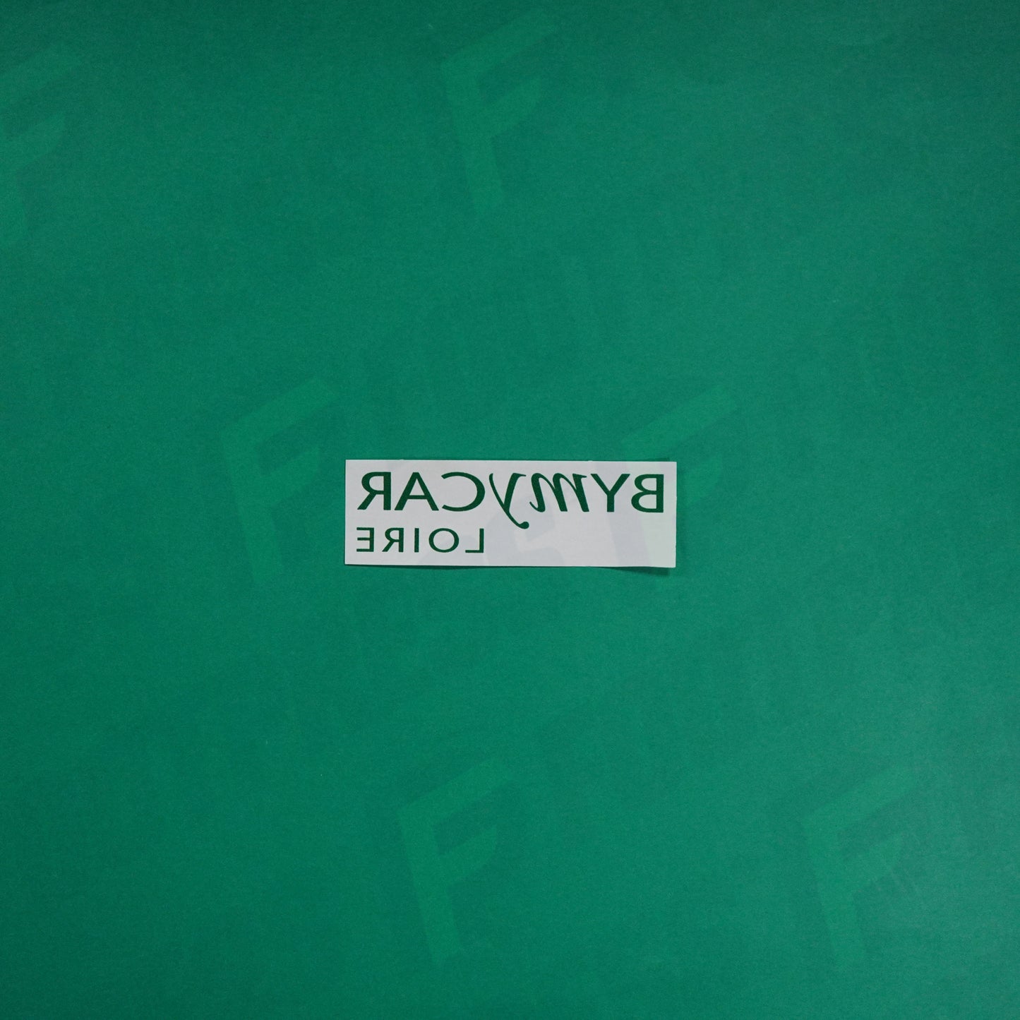 Flocage Officiel - Sponsor, AS Saint-Etienne, Bymycar Loire, Vert foncé