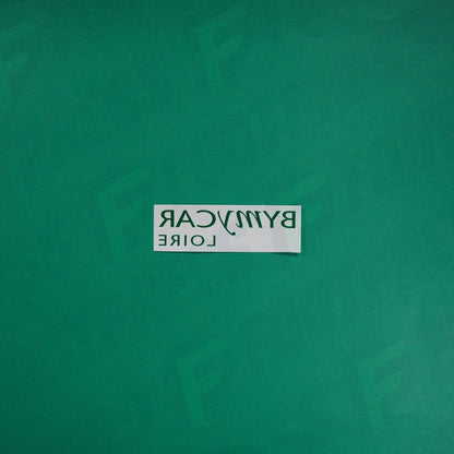 Flocage Officiel - Sponsor, AS Saint-Etienne, Bymycar Loire, Vert foncé