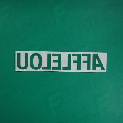 Flocage Officiel - Sponsor, AS Saint-Etienne, Afflelou, Vert