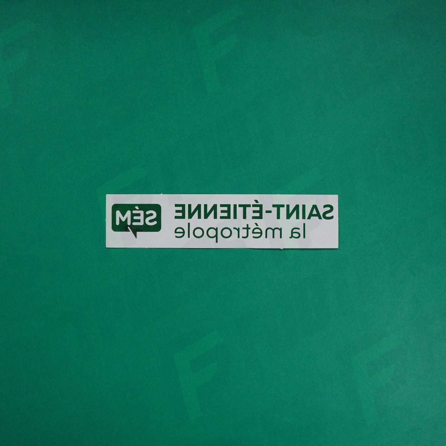 Flocage Officiel - Sponsor, AS Saint-Etienne, SEM Saint-Etienne La metropole, Vert foncé