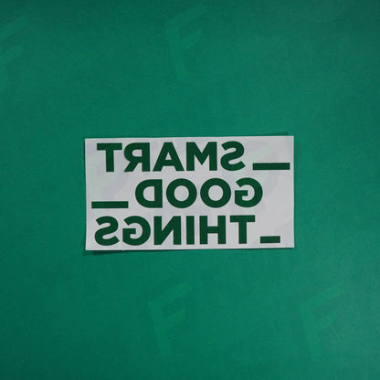 Flocage Officiel - Sponsor, AS Saint-Etienne, Smart Good Things, Vert foncé