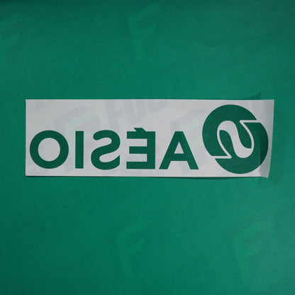 Flocage Officiel - Sponsor, AS Saint-Etienne, Aesio, Vert foncé