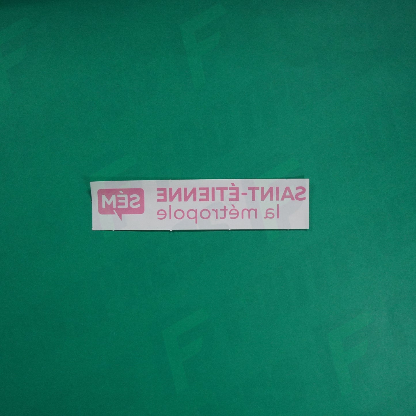 Flocage Officiel - Sponsor, AS Saint-Etienne, SEM Saint-Etienne Métropole, Rose