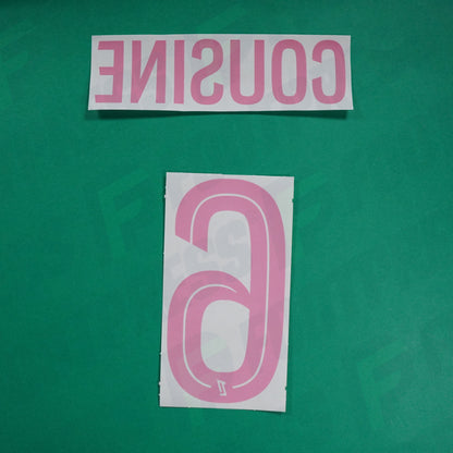 Flocage Officiel - AS Saint-Etienne, Bouchouari - Cousine, 2024/2025, Octobre Rose, Rose