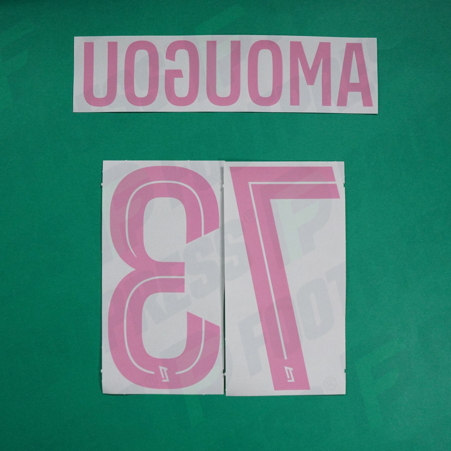 Flocage Officiel - AS Saint-Etienne, Amougou, 2024/2025, Octobre Rose, Rose