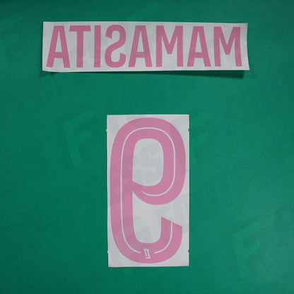 Flocage Officiel - AS Saint-Etienne, Sissoko - Mamasita, 2024/2025, Octobre Rose, Rose