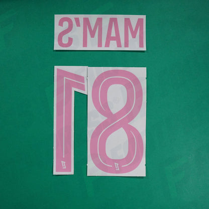 Flocage Officiel - AS Saint-Etienne, Cafaro - Mam's, 2024/2025, Octobre Rose, Rose