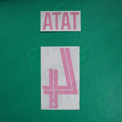 Flocage Officiel - AS Saint-Etienne, Ekwah - Tata, 2024/2025, Octobre Rose, Rose