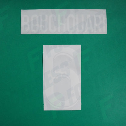 Flocage Officiel - AS Saint-Etienne, Bouchouari, 2023/2024, Third, Blanc