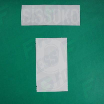 Flocage Officiel - AS Saint-Etienne, Sissoko, 2023/2024, Third, Blanc