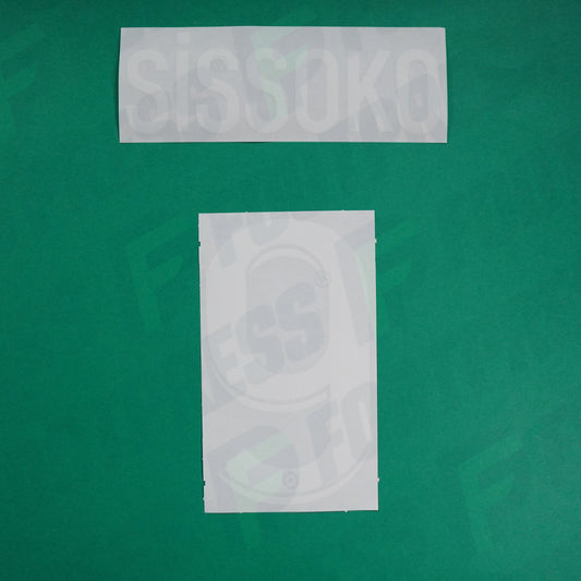 Flocage Officiel - AS Saint-Etienne, Sissoko, 2023/2024, Third, Blanc