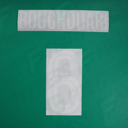 Flocage Officiel - AS Saint-Etienne, Bouchouari, 2024/2025, Home, Blanc/Vert