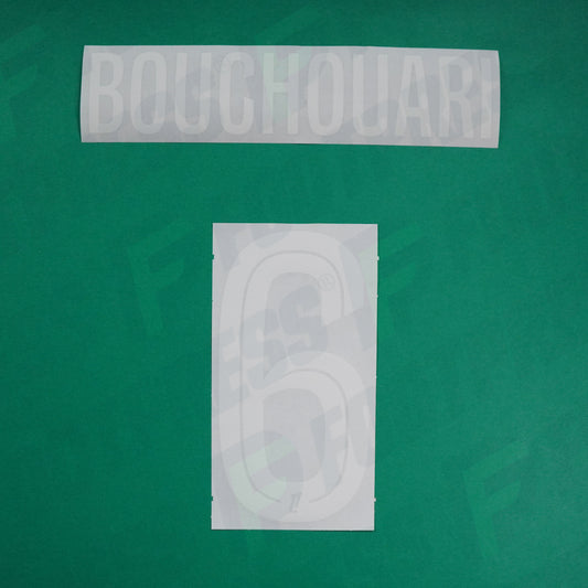 Flocage Officiel - AS Saint-Etienne, Bouchouari, 2024/2025, Home, Blanc/Vert