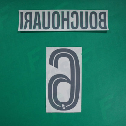 Flocage Officiel - AS Saint-Etienne, Bouchouari, 2024/2025, Home, Blanc/Vert