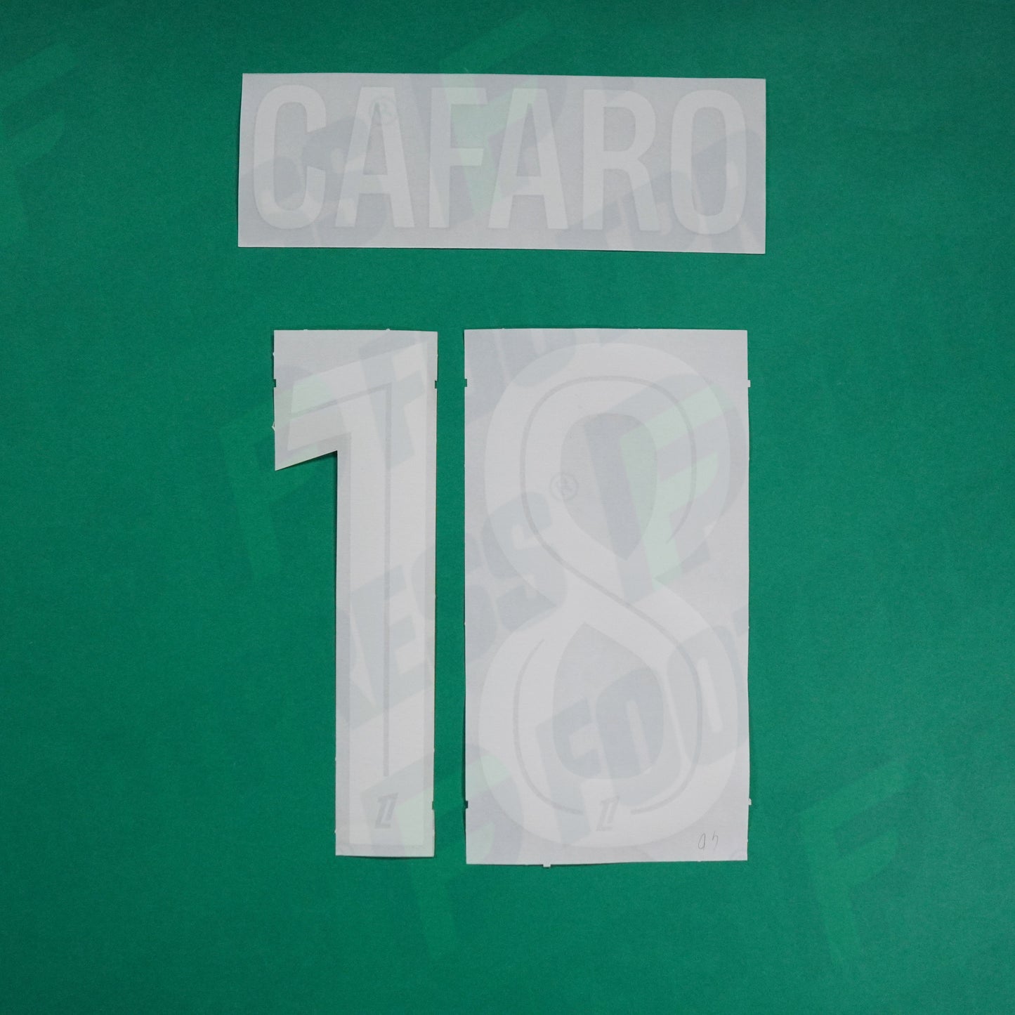 Flocage Officiel - AS Saint-Etienne, Cafaro, 2024/2025, Home, Blanc/Vert