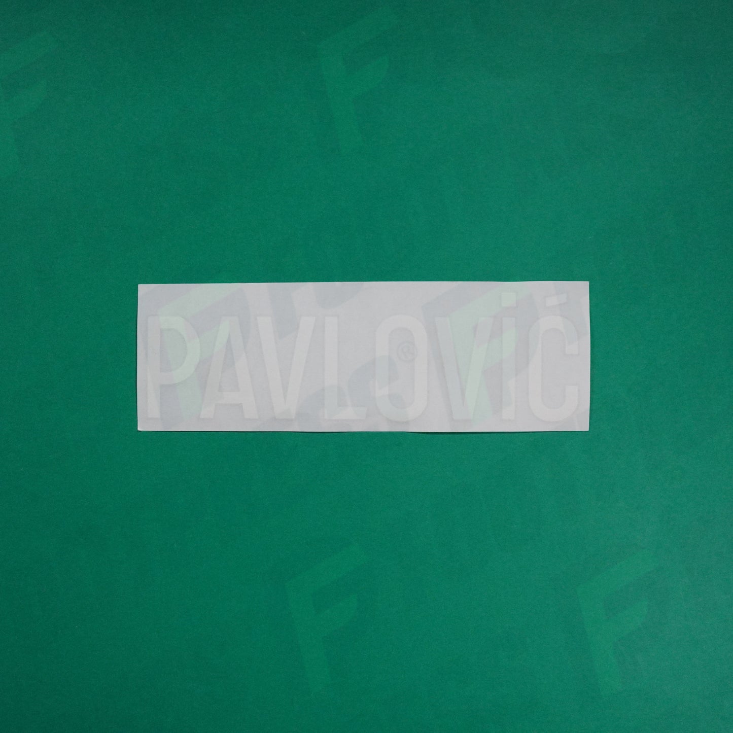 Flocage Officiel - AS Saint-Etienne, Nom Seul, Pavlovic, 2022/2023 2023/2024, Home, Blanc/Vert