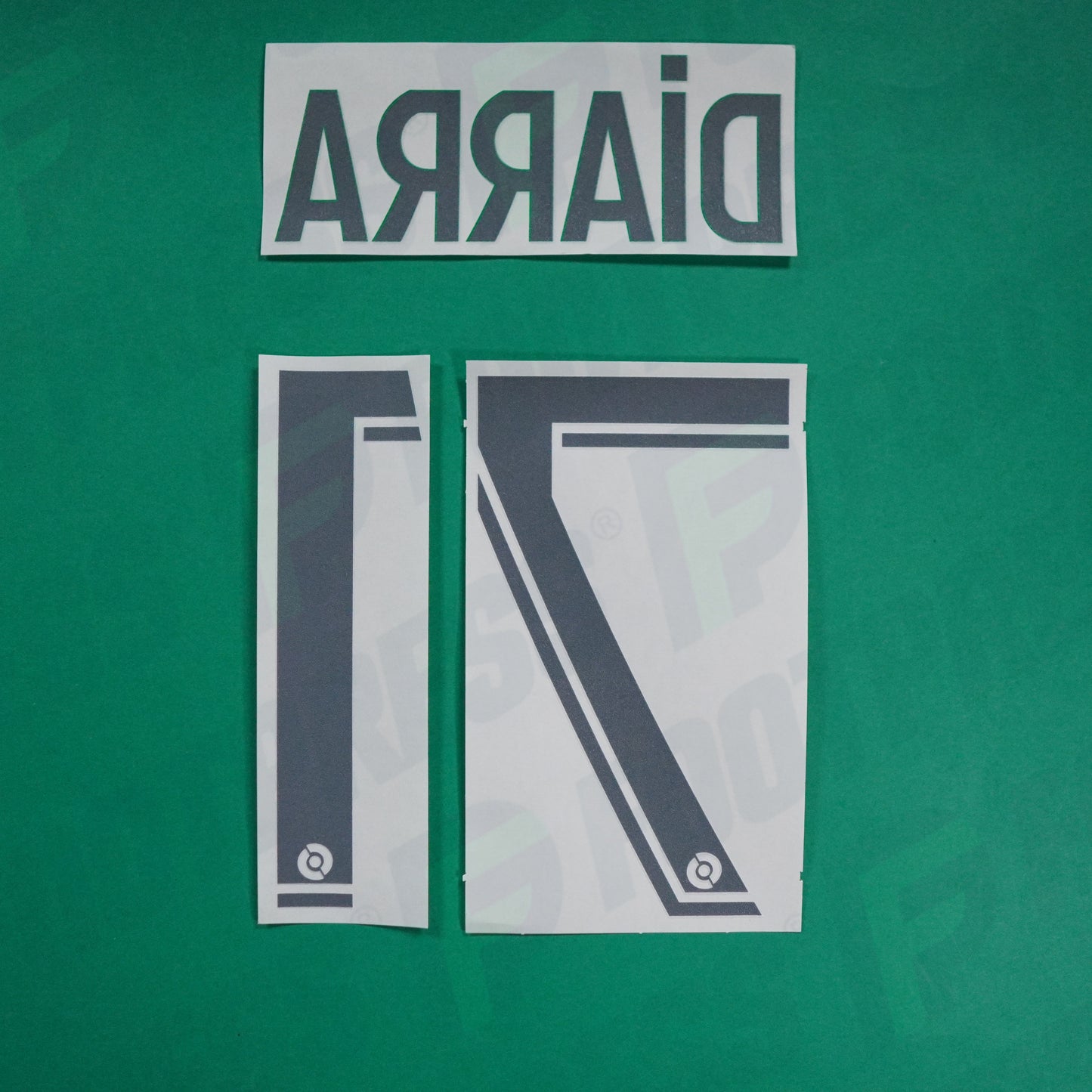 Flocage Officiel - AS Saint-Etienne, Diarra, 2022/2023 2023/2024, Home, Blanc/Vert