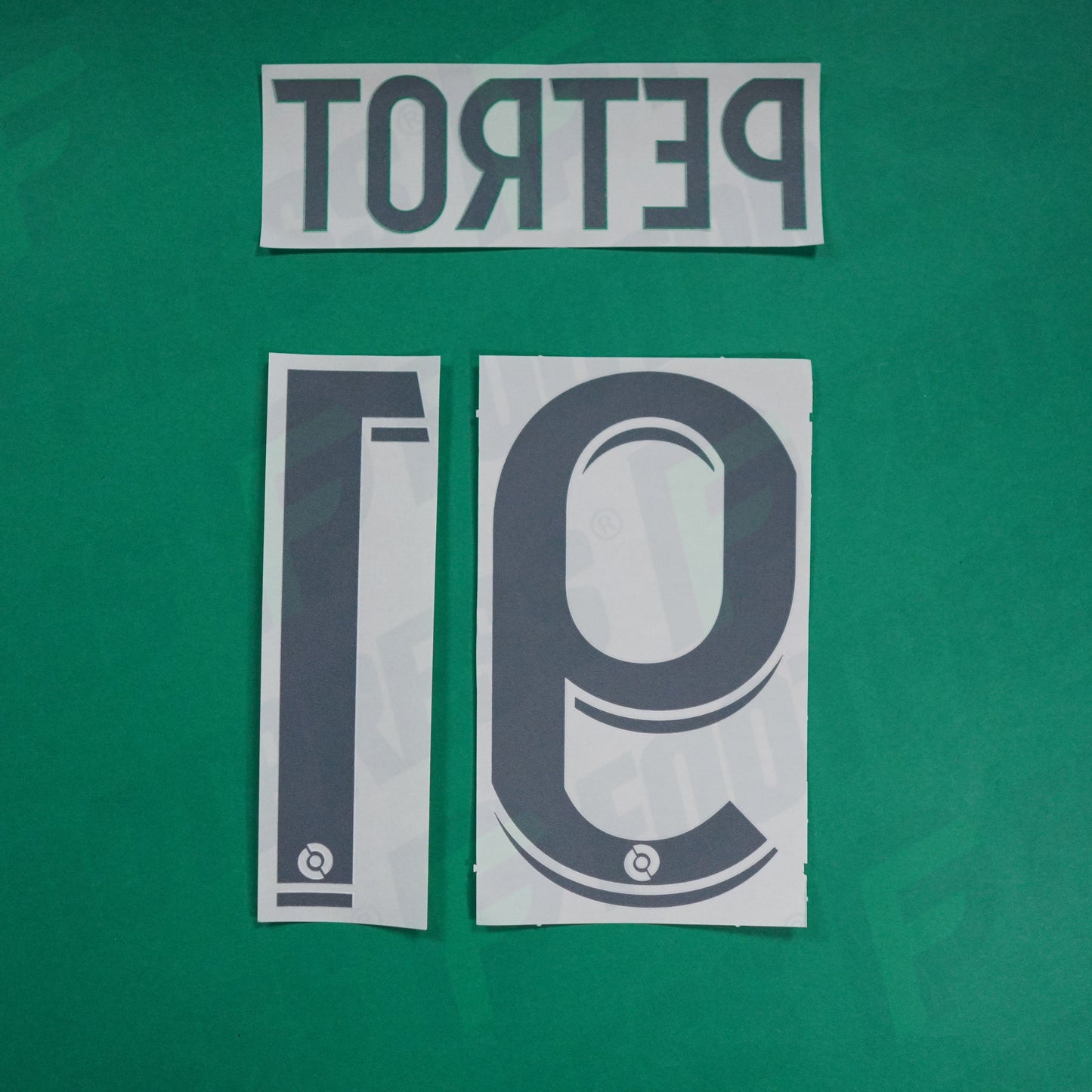 Flocage Officiel - AS Saint-Etienne, Petrot, 2022/2023 2023/2024, Home, Blanc/Vert