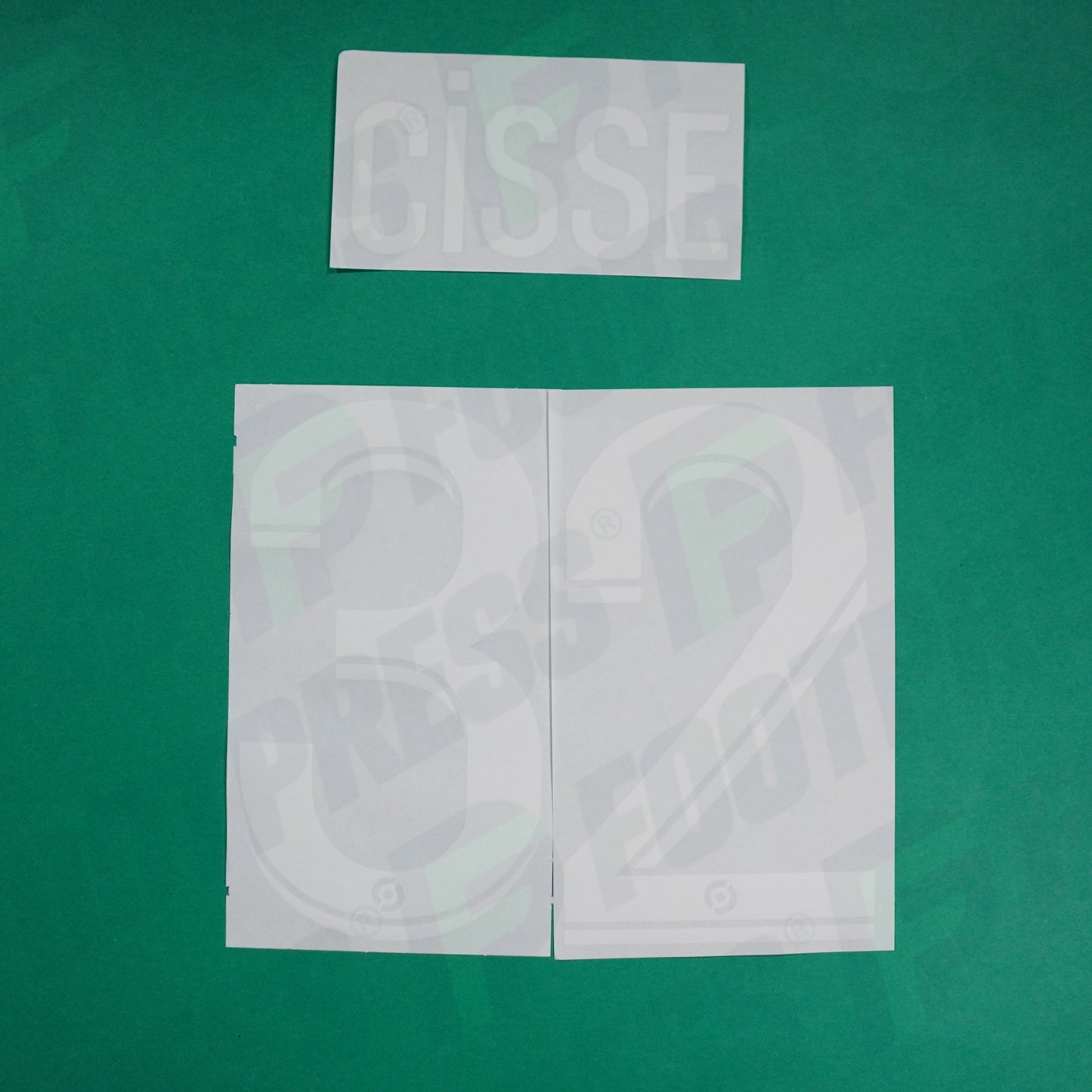 Flocage Officiel - AS Saint-Etienne, Cissé, 2022/2023 2023/2024, Home, Blanc/Vert