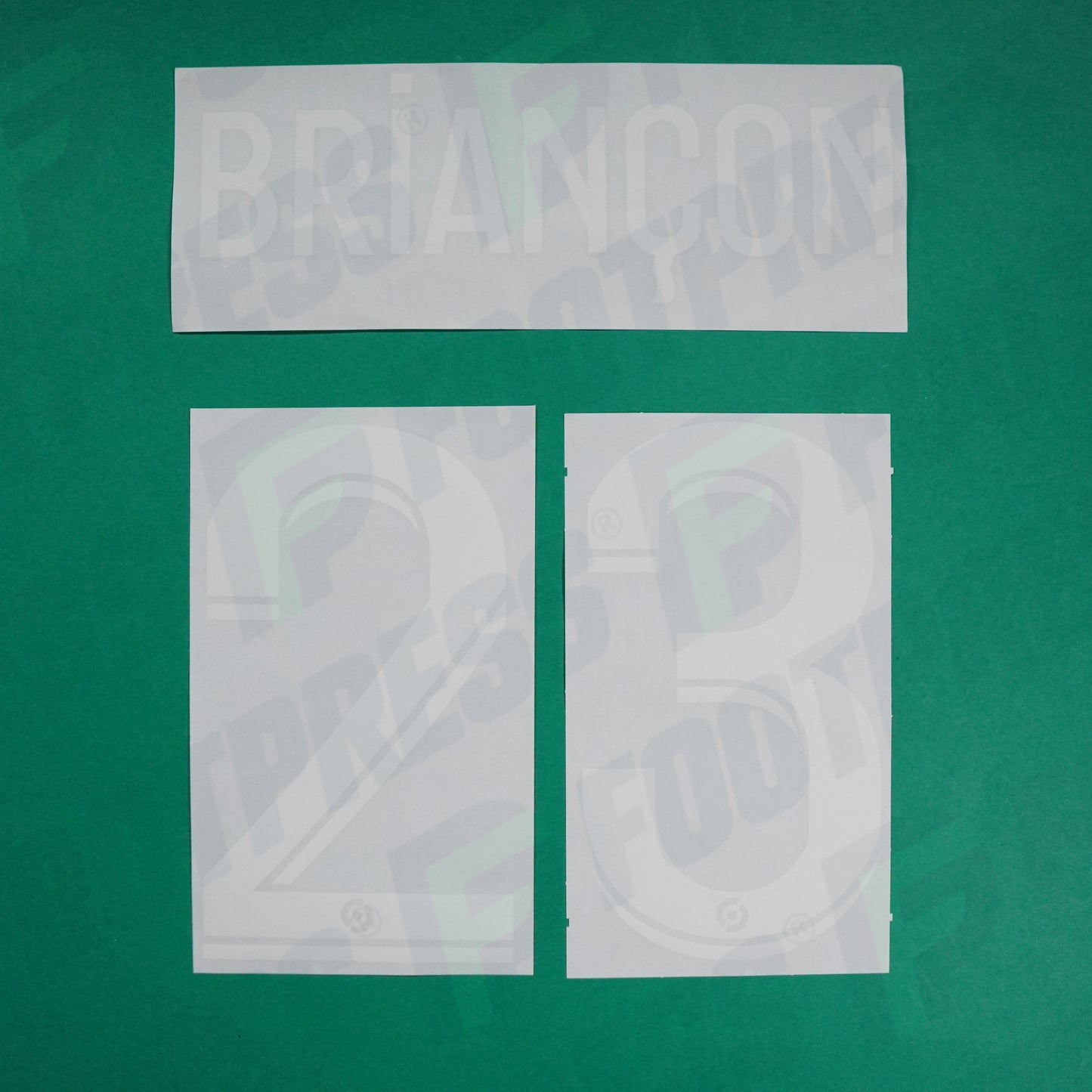 Flocage Officiel - AS Saint-Etienne, Briançon, 2022/2023 2023/2024, Home, Blanc/Vert