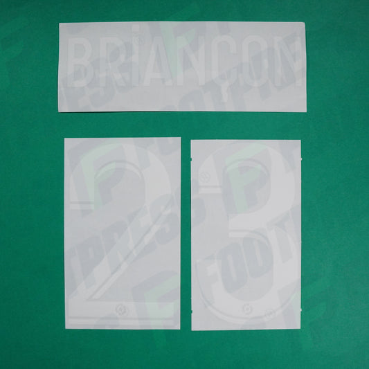 Flocage Officiel - AS Saint-Etienne, Briançon, 2022/2023 2023/2024, Home, Blanc/Vert