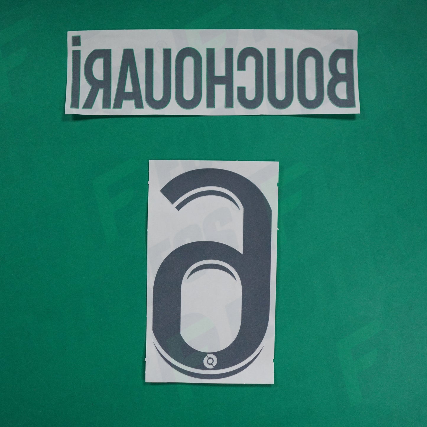 Flocage Officiel - AS Saint-Etienne, Bouchouari, 2022/2023 2023/2024, Home, Blanc/Vert