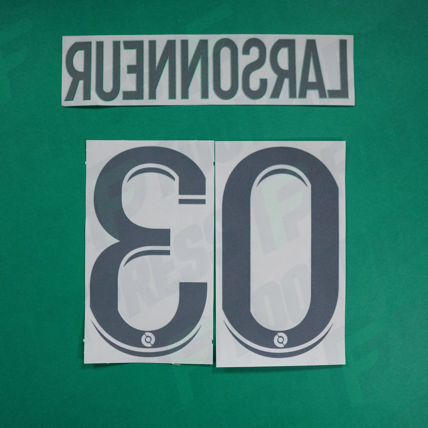 Flocage Officiel - AS Saint-Etienne, Larsonneur, 2022/2023 2023/2024, Home, Blanc/Vert