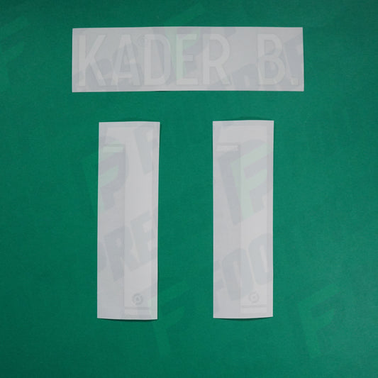 Flocage Officiel - AS Saint-Etienne, Kader Bamba, 2022/2023 2023/2024, Home, Blanc/Vert