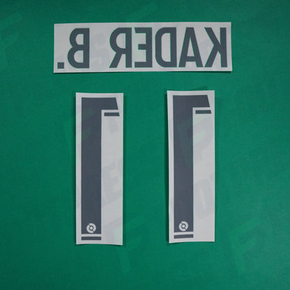 Flocage Officiel - AS Saint-Etienne, Kader Bamba, 2022/2023 2023/2024, Home, Blanc/Vert