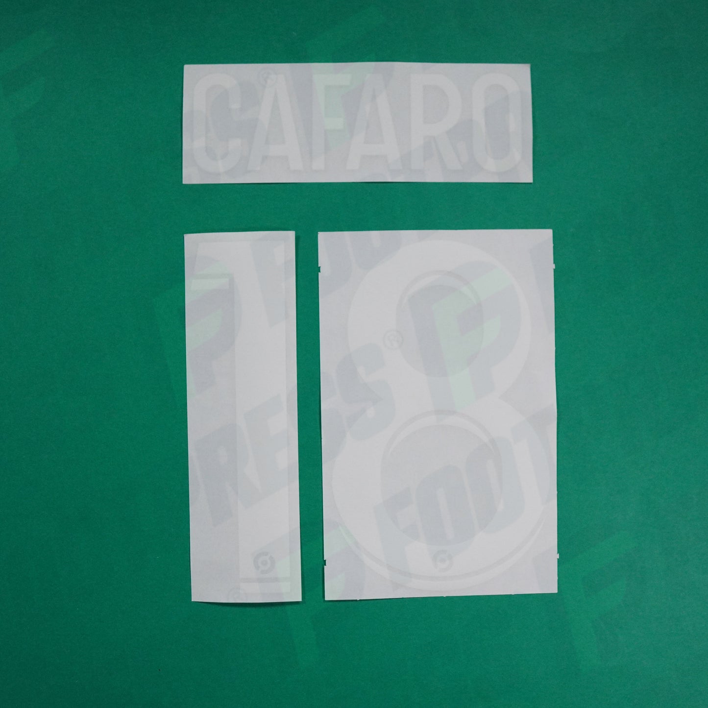 Flocage Officiel - AS Saint-Etienne, Cafaro, 2022/2023 2023/2024, Home, Blanc/Vert