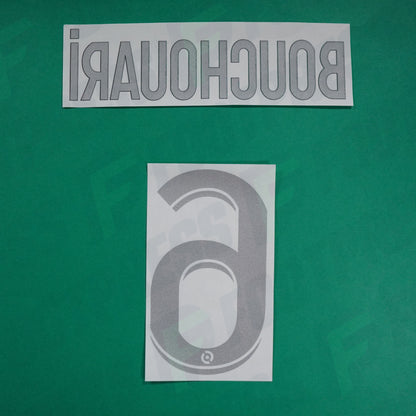 Flocage Officiel - AS Saint-Etienne, Bouchouari, 2022/2023, Third, Argenté