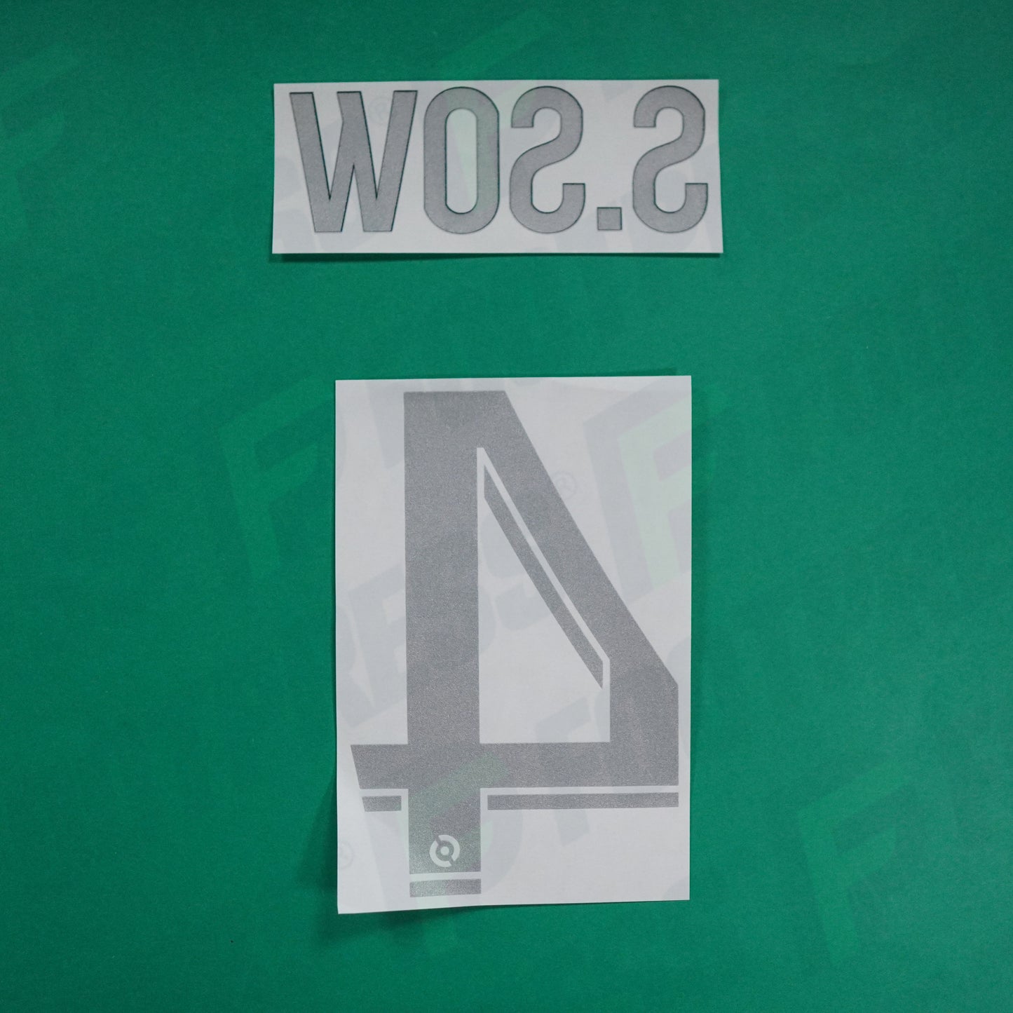 Flocage Officiel - AS Saint-Etienne, S.Sow, 2022/2023, Third, Argenté