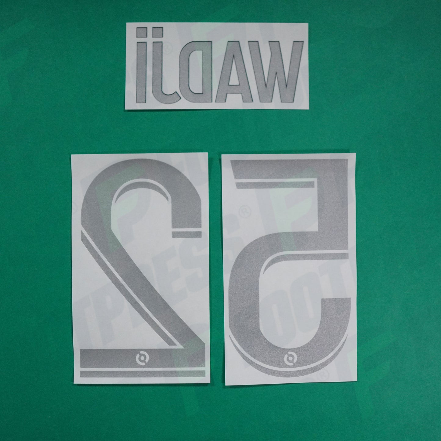 Flocage Officiel - AS Saint-Etienne, Wadji, 2022/2023, Third, Argenté