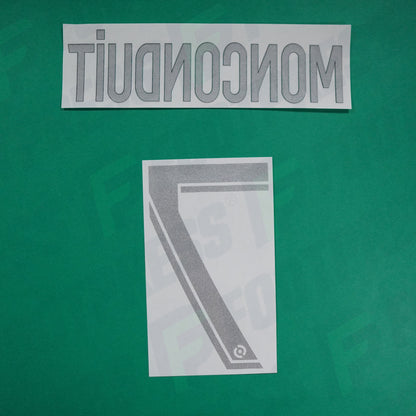 Flocage Officiel - AS Saint-Etienne, Monconduit, 2022/2023, Third, Argenté